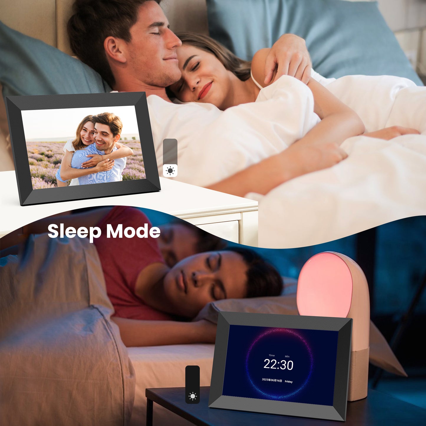 Frameo WiFi Digital Picture Frames 4 Pack, TEMASH 10.1" Digital Photo Frame 32G Memory with 1280*800 IPS Touchscreen, Wall Mount Auto Rotate Electronic Picture Frame, Gift for A Loved One!