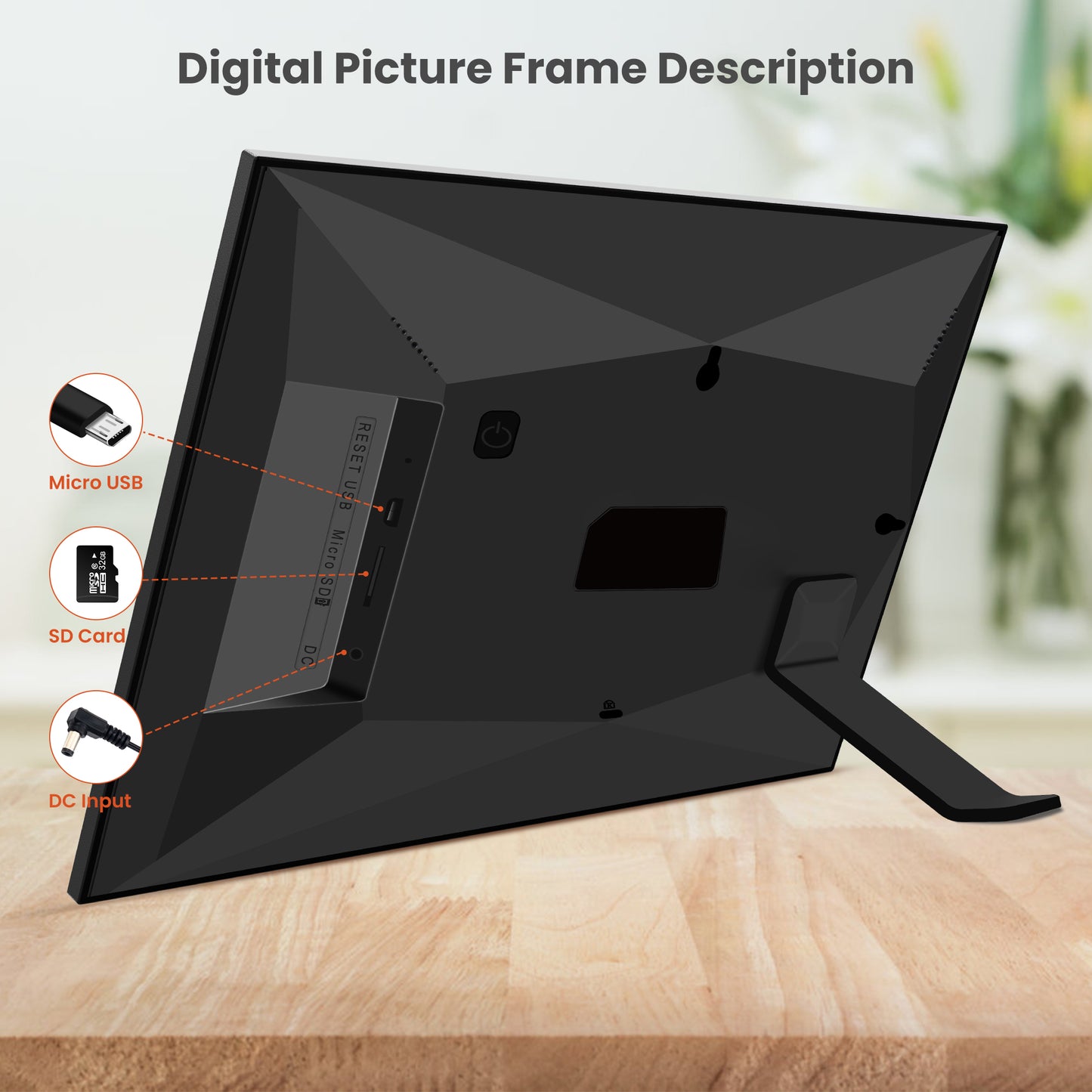 WiFi Digital Photo Frame, Nusican 10.1 Inch IPS Touch Screen Electric Smart Picture Frame 32G Storage, 4 Pack WiFi Photo Frame with Wifi Share Photo Video via Free App Anytime , Best Holiday Gifts !