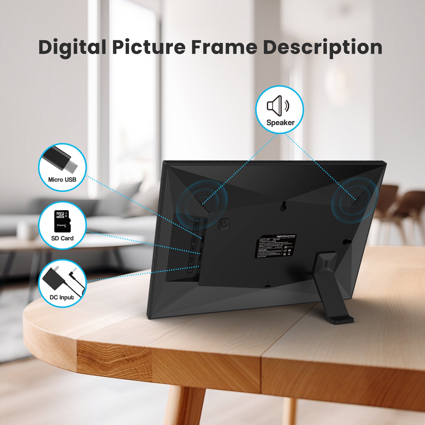 Msake 2 Pack 32GB Digital Picture Frame WiFi, 10.1 Inch IPS Touch Screen Smart Photo Frames, Cloud Smart Photo Frames Send Photos/Videos via Free App from Anywhere, Auto-Rotate, Great Gift!