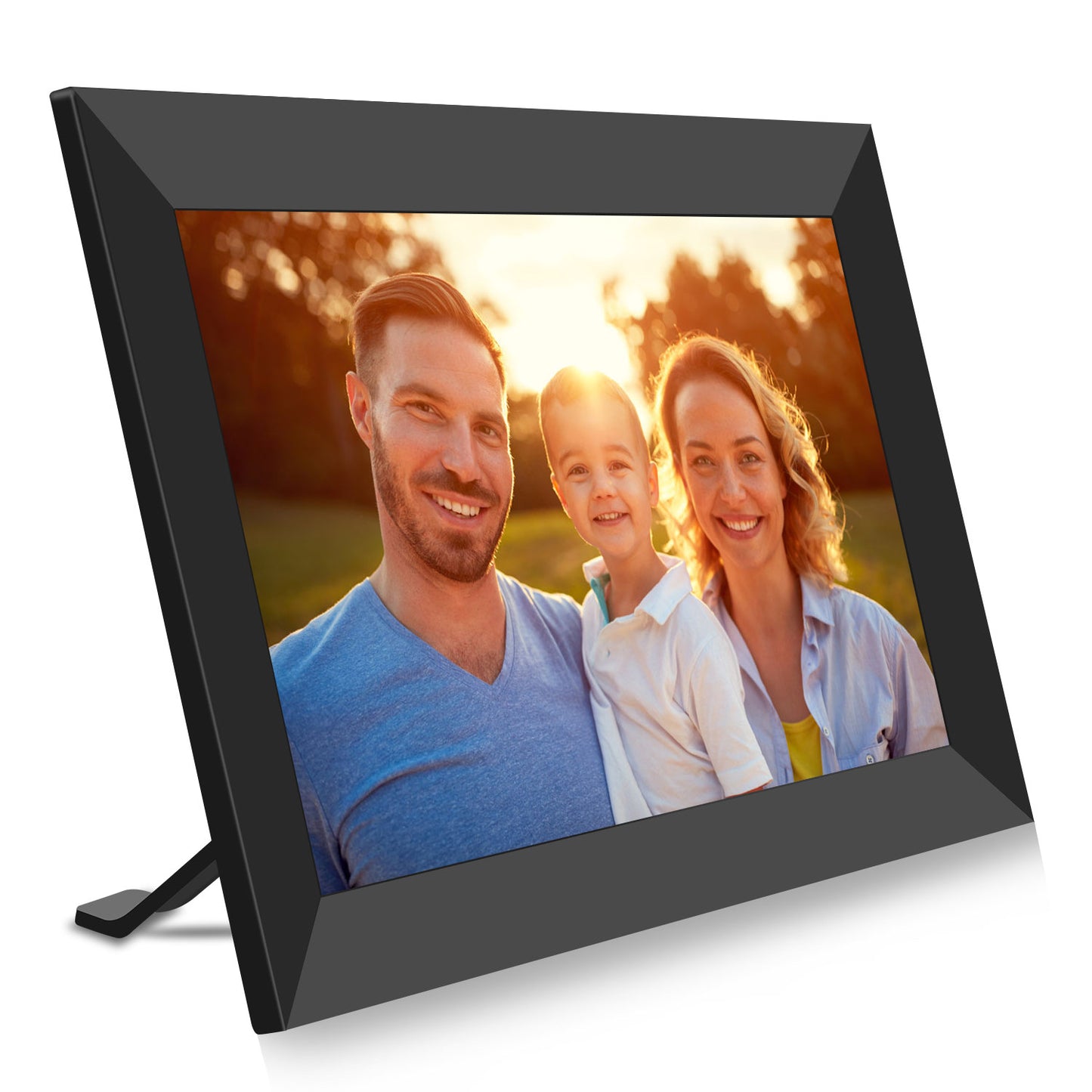 102K BIGASUO Digital Picture Frame - 10 inch WiFi Digital Frame IPS Touch Screen 1080P Photo Frame, 16GB Large Memory Share Moments Instantly via Mobile APP, Auto-Rotate, Support USB and SD Card