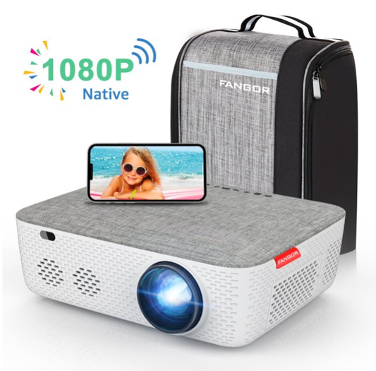 FANGOR F-701 Native 1080P 5G WiFi Projector,Support 4K,