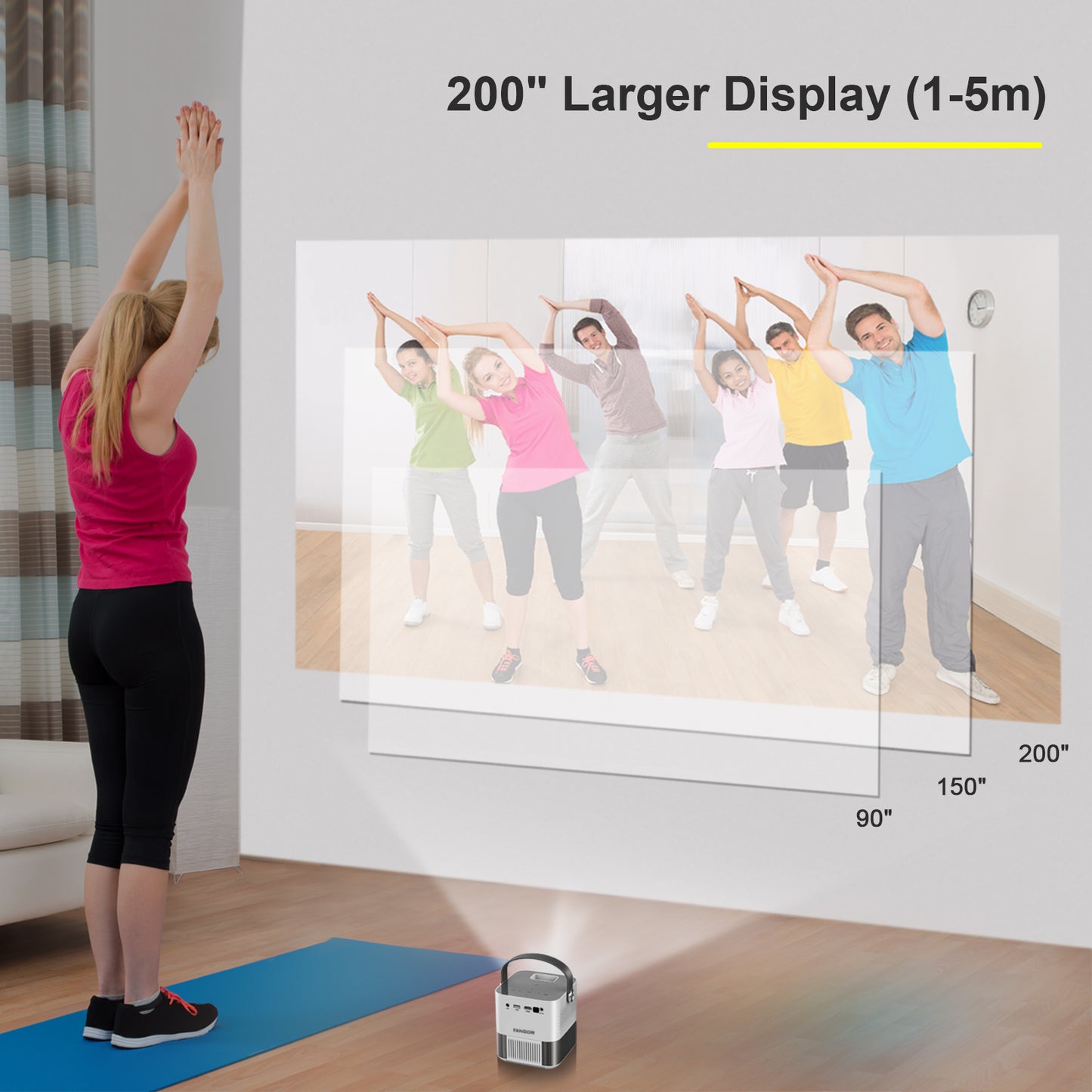 FANGOR F-802 WiFi Projector(sell to JP)