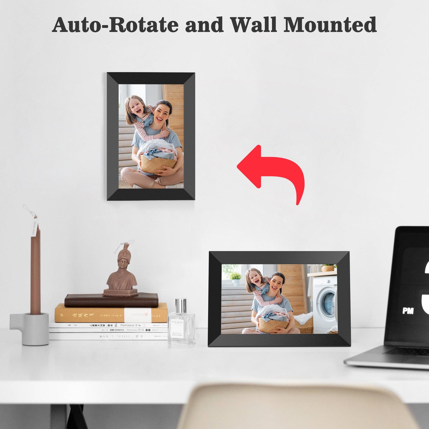 Frameo F-410 WiFi Digital Picture Frame-Share Photos and Videos Instantly