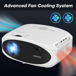 5G Smart Projector Built in Android Market Support 4D/4P Digital Keystone&Zoom, XOPPOX Native 1080P Full HD Projector Bluetooth Support, Home Theater and Outdoor Movie Projector[Carry Bag Included]