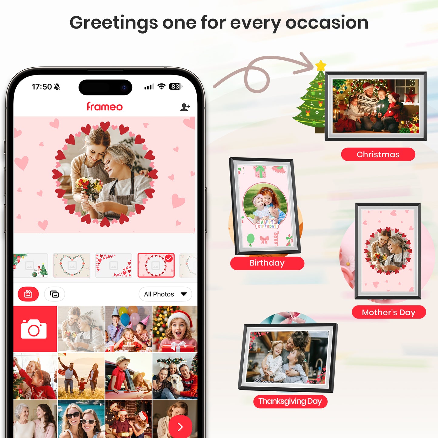 Girool Frameo 10.1” WiFi Digital Photo Frame with 3000mAh Battery, Electronic Picture Frame with IPS Touch Screen,Auto-Rotate, 32GB Storage, Share Moments Instantly via Frameo App from Anywhere