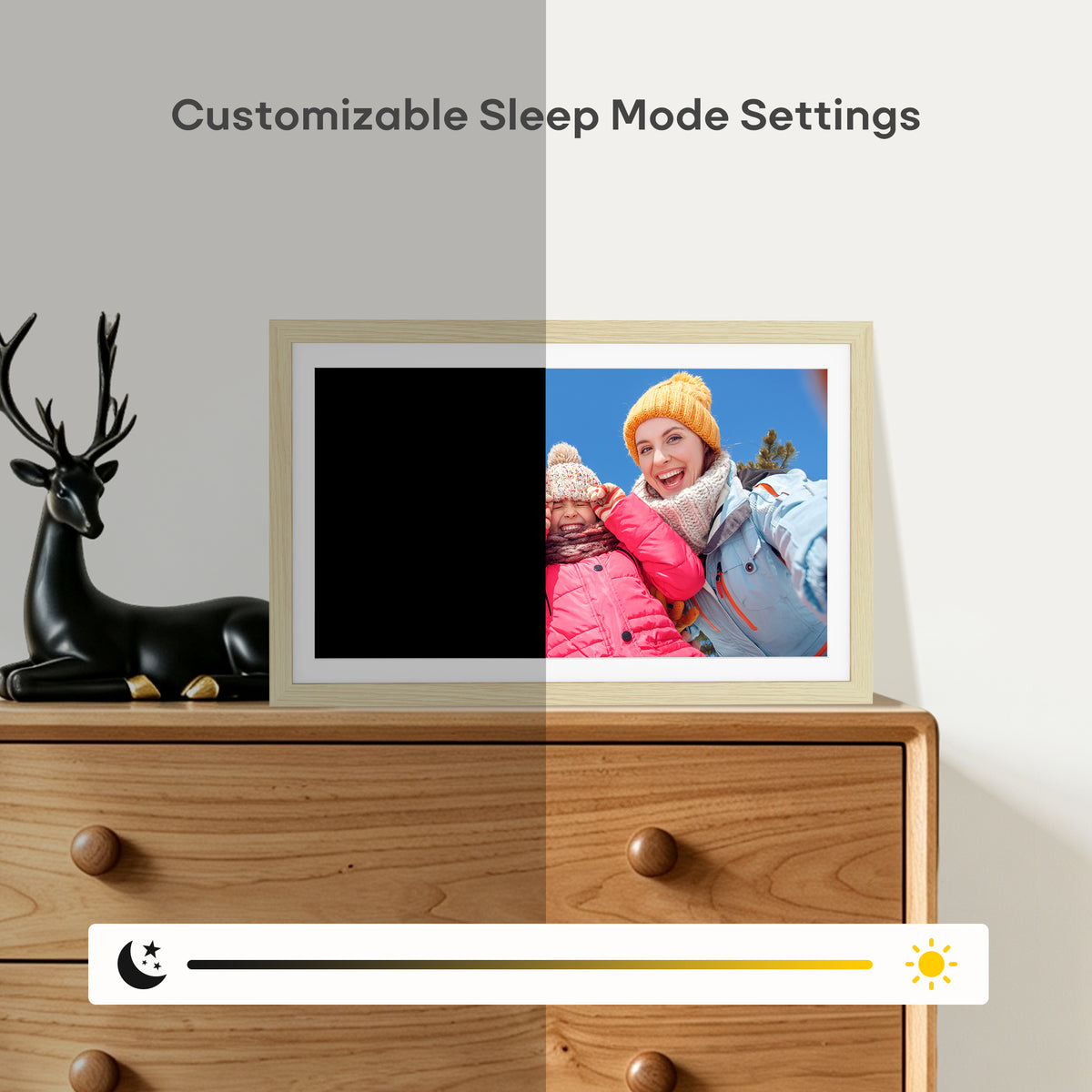 64GB Frameo Digital Picture Frame, TEMASH 15.6 Inch Large Digital Photo Frame WiFi, 1920*1080 FHD IPS Touchscreen Auto Rotate, Easy to Share Photos Videos