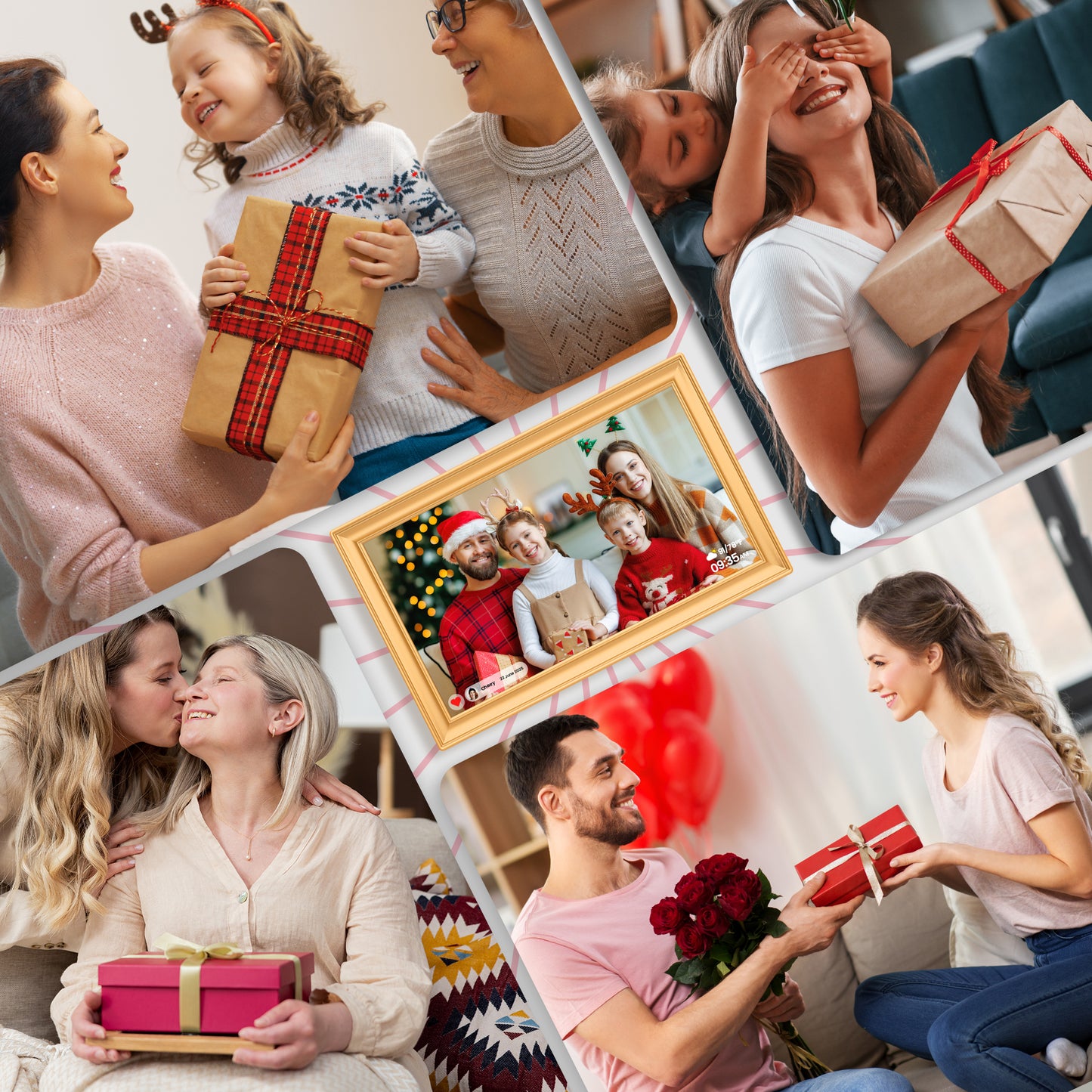 15.6" Large WiFi Digital Picture Frame RCA 32GB Electric Uhale Frames 1920 X 1080P FHD IPS Touch Screen Instant Share Pictures Videos Greetings from Phone Anytime, Best Gifts for Family & Friends
