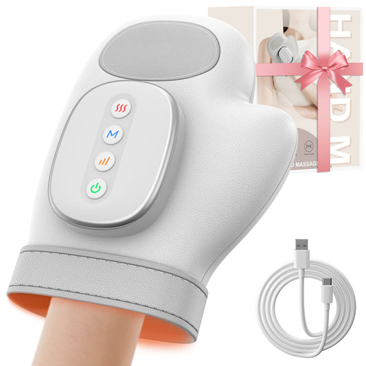 Msake Hand Massager with Heat and Compression, 3 Massage Modes, 3 Temperature Settings, 5 Pressure Modes, Suitable for Relieving Arthritis and Carpal Tunnel Relief, Best Gift!