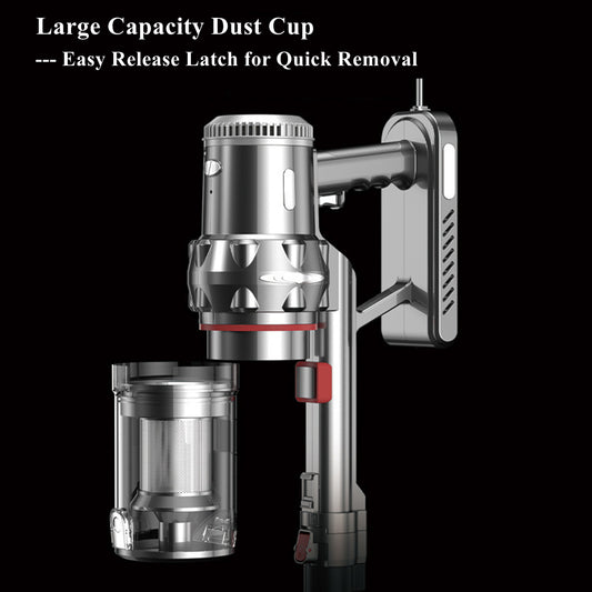Home Cordless Vacuum Cleaner, 18Kpa Powerful Suction Vacuum , 5 in 1 Lightweight Stick Vacuum with 30-50 Min Runtime Detachable Battery for Carpet、 Hard Floor Pet Hair and Inside the Car