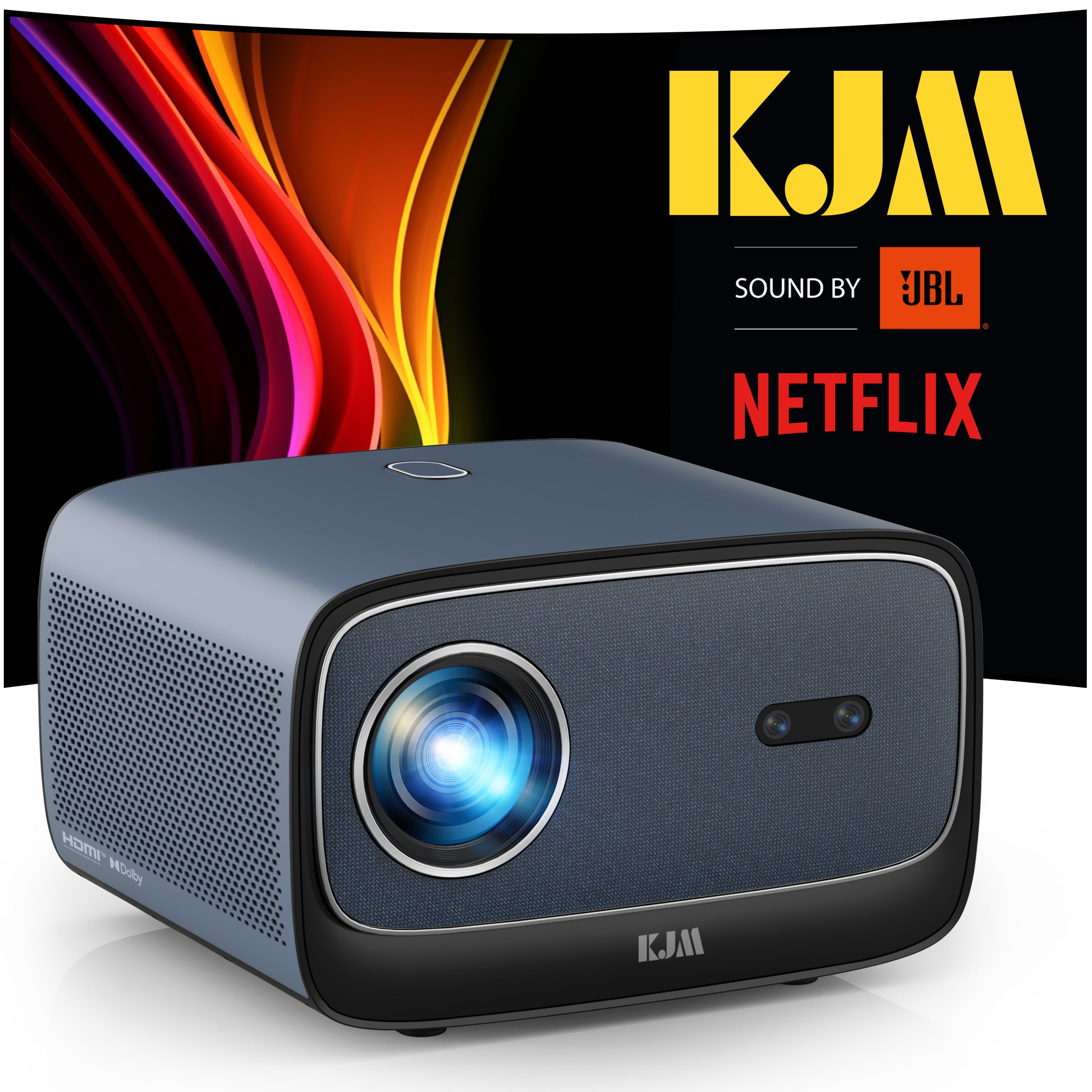[Auto Focus/Keystone] Projector 4K with Netflix Officially-Licensed, K ...