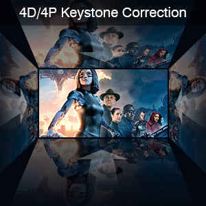 5G Smart Projector Built in Android Market Support 4D/4P Digital Keystone&Zoom, XOPPOX Native 1080P Full HD Projector Bluetooth Support, Home Theater and Outdoor Movie Projector[Carry Bag Included]