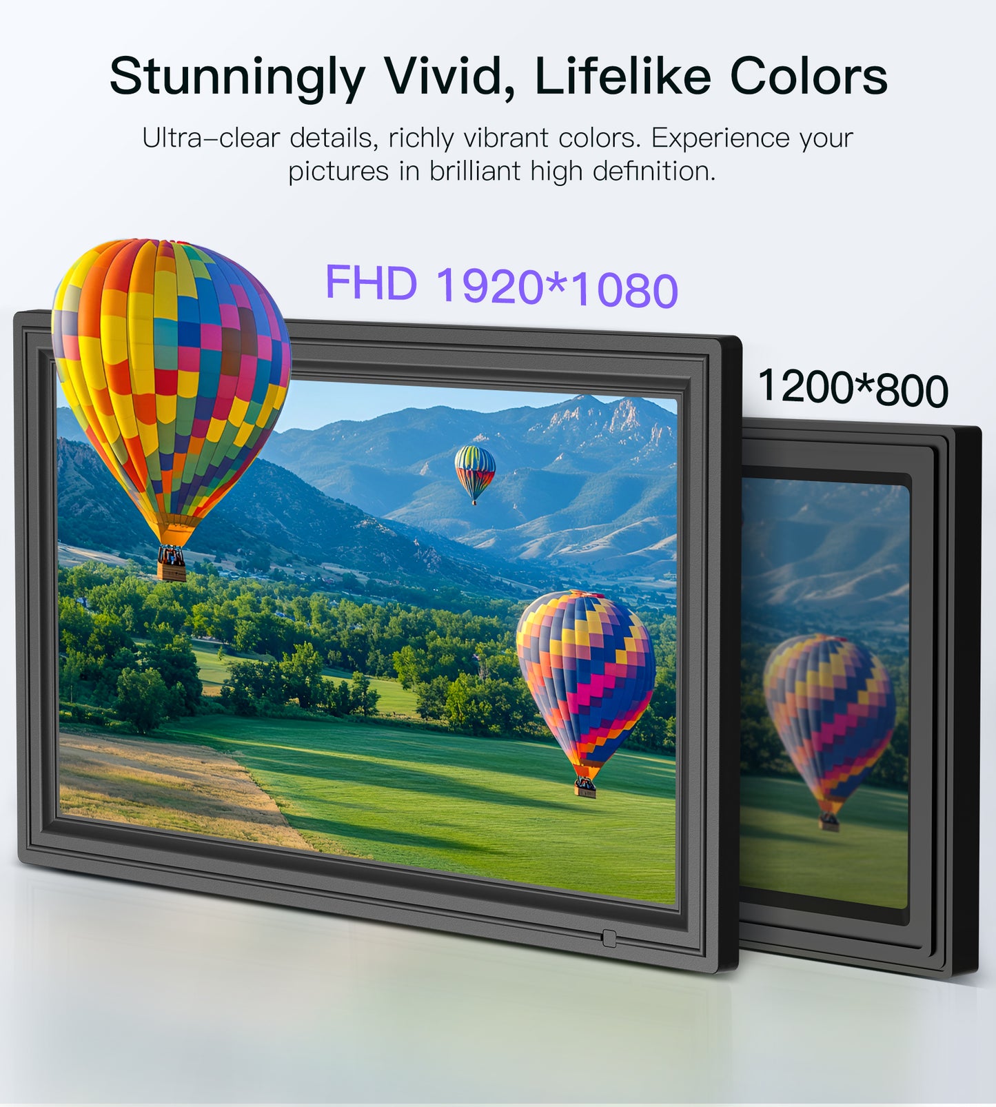 64GB Uhale 15.6" Digital Picture Frame, Large WiFi Electronic Photo Frames 1920 x 1080 IPS FHD Touch Screen, Share Photos and Videos Anywhere, Support SD/USB, Best Gifts for Parents and Grandparents