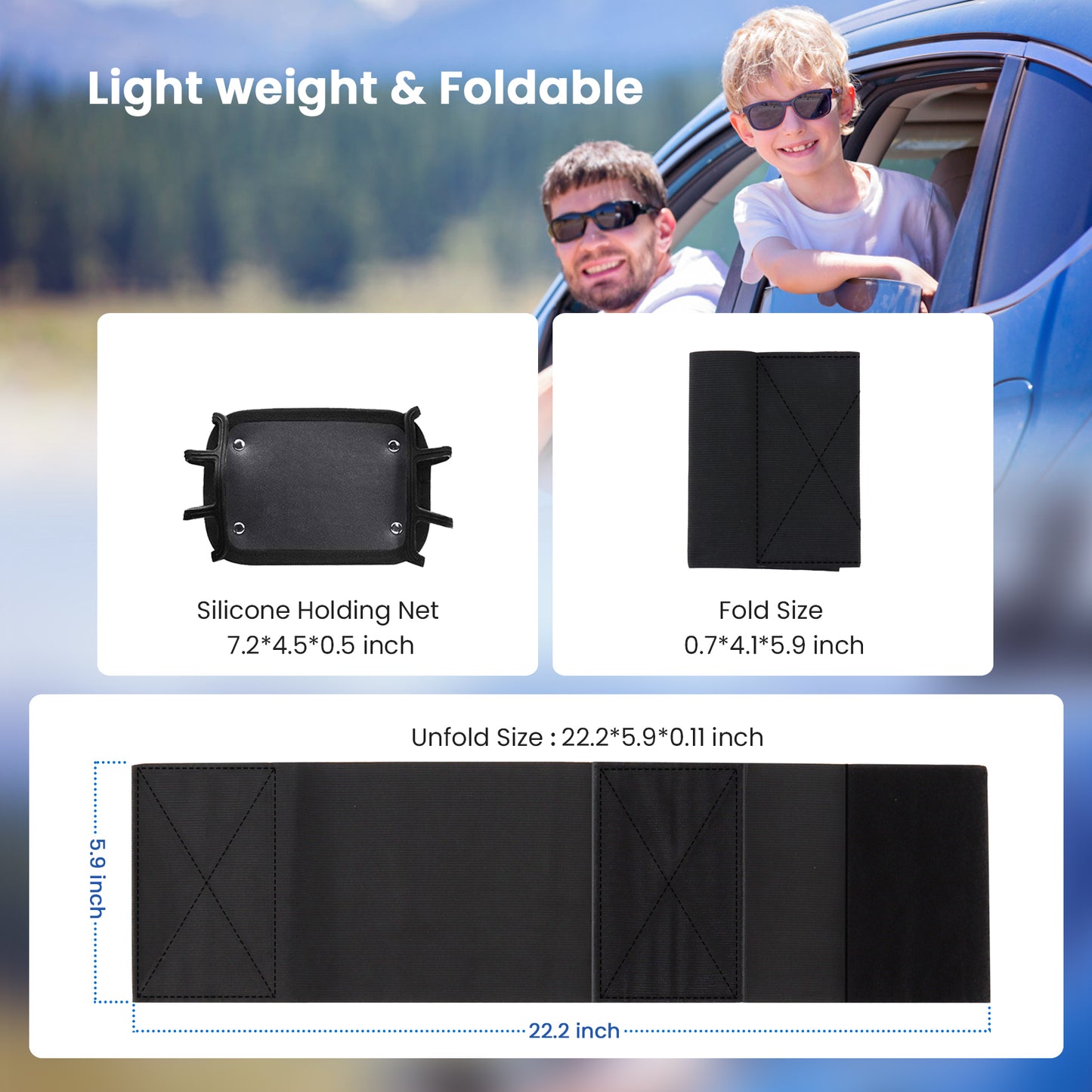 NUSICAN Car Headrest Mount Holder, 2 Pack Universal Back Seat Headrest Tablet Holder, Silicone Holder for Kids Tablet Stand, Anti Slip & Angle-Adjustable Holder Fits for 7-12.9'' Tablets iPad Pro Air