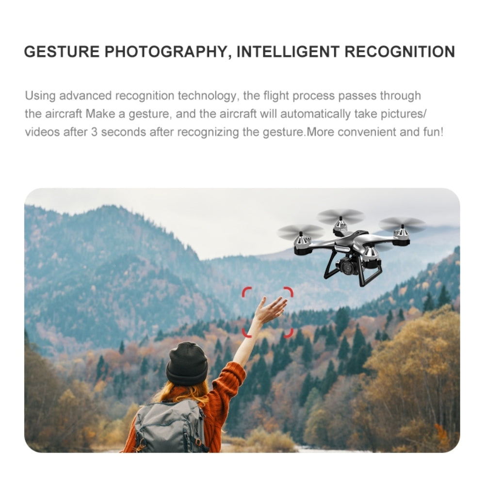 Drone with Camera, Dual Camera 4K HD Drone, Toy Gift for Adults, Kids, Beginners, WiFi FPV Real Time Video, HD Mapping with LED Night Light, One Key Takeoff/Landing, Altitude Hold, Gesture Photo Takin