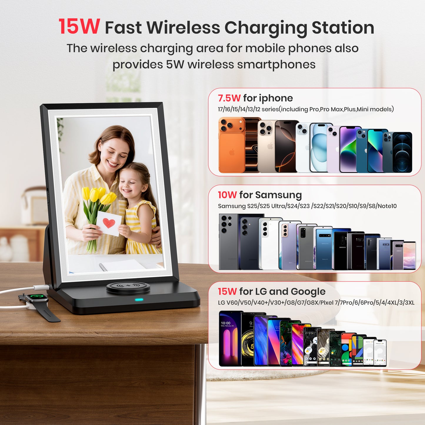 Girool Frameo 10.1” WiFi Digital Photo Frame with 3000mAh Battery, Electronic Picture Frame with IPS Touch Screen,Auto-Rotate, 32GB Storage, Share Moments Instantly via Frameo App from Anywhere