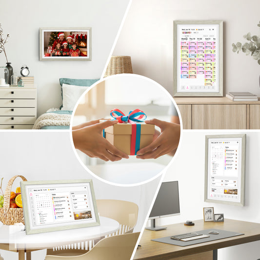 BIGASUO 15.6 inch Digital Calendar Wall Planner & Chore Chart, 1080P Interactive Display Touch Screen Smart Family Schedules, Meal Planner, To Do List, Task & Rewards, Wall & Desk Mountable