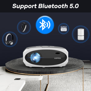 5G Smart Projector Built in Android Market Support 4D/4P Digital Keystone&Zoom, XOPPOX Native 1080P Full HD Projector Bluetooth Support, Home Theater and Outdoor Movie Projector[Carry Bag Included]
