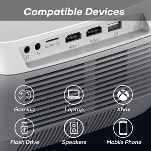 5G Smart Projector Built in Android Market Support 4D/4P Digital Keystone&Zoom, XOPPOX Native 1080P Full HD Projector Bluetooth Support, Home Theater and Outdoor Movie Projector[Carry Bag Included]