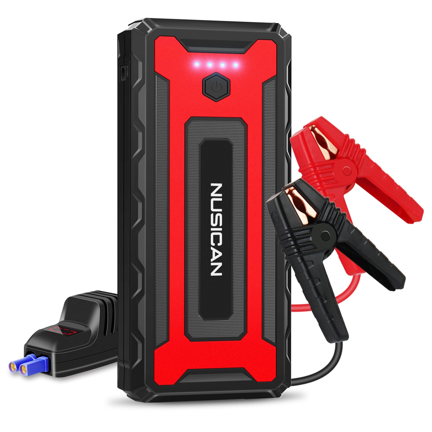 NUSICAN Portable Car Jump Starter , 2600A Peak 22000mAh Lithium battery Booster Power Pack for up to 8.0L Gas & Diesel, Power Bank Charger for Car Battery with Dual USB/Quick Charge 3.0 /Type-C